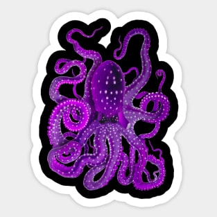 Purple Octopus Sticker